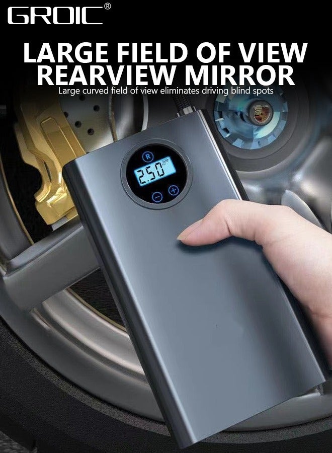 GROIC USB Cordless Tire Inflator Portable Air Compressor, 150 PSI Powerful Tire Inflator Cordless, Digital Tire Pressure Gauge, Powerful Air Tire Pump For Car Tires, Motorcycles, Bikes, Balls  - Image 2