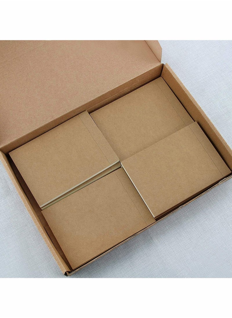 Generic - Small A6 Spiral Notepad 6 Set, Kraft Cover Blank Page (60 Sheets) Sketchbook Sketchpad, Classic Pocket Note Book Drawing Block Reporters Notepad, Good for memos, Painting and Graffiti - Image 1