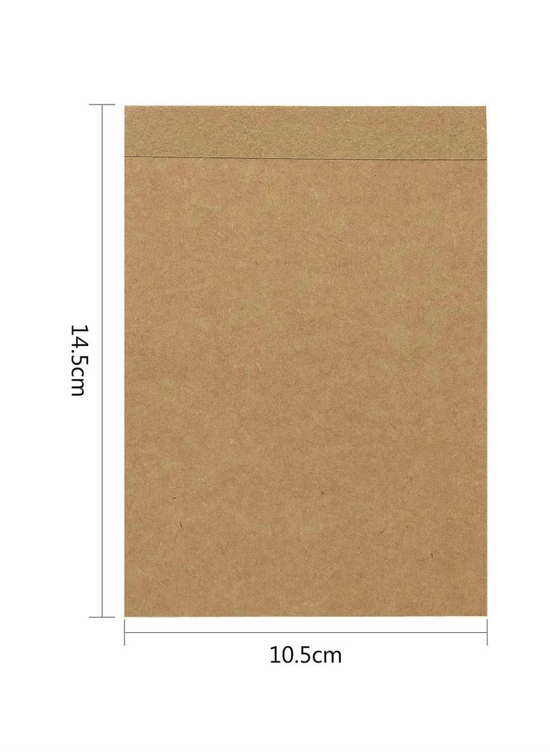 Generic - Small A6 Spiral Notepad 6 Set, Kraft Cover Blank Page (60 Sheets) Sketchbook Sketchpad, Classic Pocket Note Book Drawing Block Reporters Notepad, Good for memos, Painting and Graffiti - Image 1