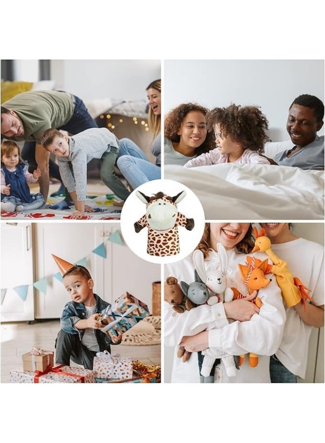 Farm Animal Hand Puppet Soft Plush with Movable Mouth and Arms for Storytelling, Role Playing and Preschool Teaching, Interactive Learning Doll for Friends Educational and Fun Birthday Gift (Fox) - Image 2