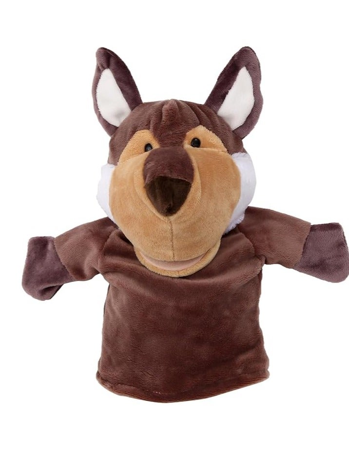 Farm Animal Hand Puppet Soft Plush with Movable Mouth and Arms for Storytelling, Role Playing and Preschool Teaching, Interactive Learning Doll for Friends Educational and Fun Birthday Gift (Fox) - Image 5