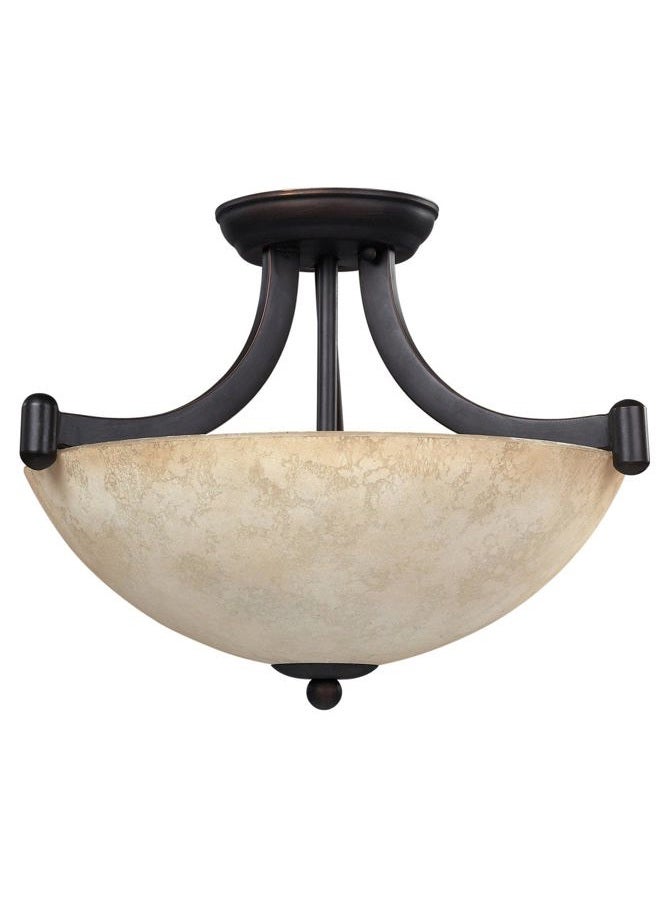 Canarm ICH375A03RA14 3 Light Warren Dual Large Ceiling Lighting Pendant Light Fixture, Bronze - Image 4