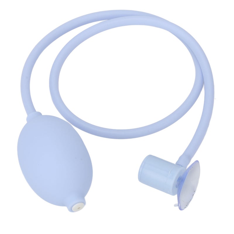 Sitz Bath Flusher Tube: Blue, Handheld Design - Suction Cup Attachment Sitz Bath Hose for Hemorrhoid Sufferers Postpartum Perineal Care - Image 1