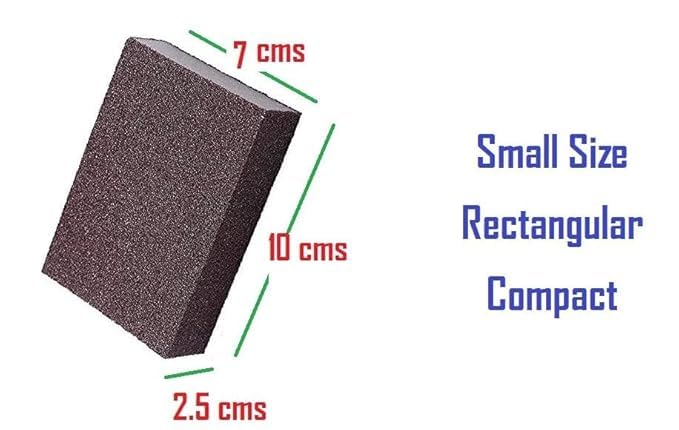 Avishkaram Avishkaram Multipurpose Brown Color Hard Surface Like Sand Paper Scrub Sponge Deep Cleaner Eraser Kitchen Tool Perfect for Gas Cleaning Utensils Wood Pack of 2 2  - Image 2