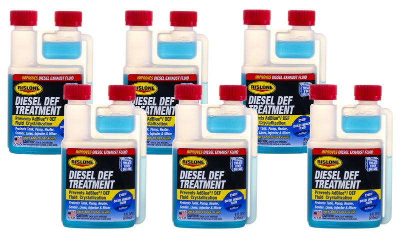Rislone 47806PK Diesel DEF Treatment Prevents AdBlueDEF Fluid Crystallization 8 oz Pack of 6