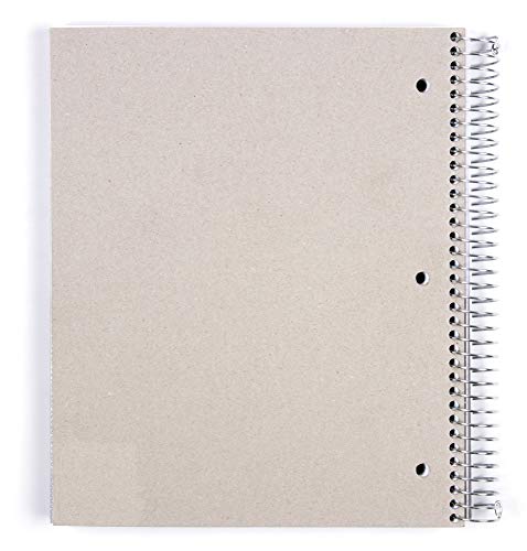 Mintra Office Durable Spiral Notebooks, 5 Subject (Spring Pink, Wide Ruled 1pk) - Image 4