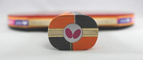 Butterfly Nakama S-1 Table Tennis Racket – Professional ITTF Approved Butterfly Ping Pong Paddle – Sriver Rubber – Carbon Ping Pong Paddle – 2 Ping Pong Balls Included - Image 4