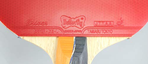 Butterfly Nakama S-1 Table Tennis Racket – Professional ITTF Approved Butterfly Ping Pong Paddle – Sriver Rubber – Carbon Ping Pong Paddle – 2 Ping Pong Balls Included - Image 3