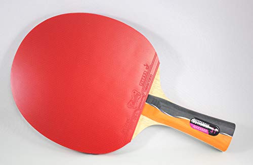 Butterfly Nakama S-1 Table Tennis Racket – Professional ITTF Approved Butterfly Ping Pong Paddle – Sriver Rubber – Carbon Ping Pong Paddle – 2 Ping Pong Balls Included - Image 2