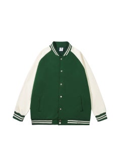 Generic Unisex Baseball Jacket Casual Custom Logo Green  - Image 1