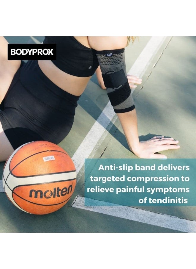 Bodyprox Elbow Brace with Strap for Tendonitis 2 Pack, Tennis Elbow Compression Sleeves, Golf Elbow Treatment - pzsku/ZB93DBA8015F653E5EC89Z/45/_/1740377465/3d16a40b-a3ae-4e25-a1bc-0b7652e9a2c8