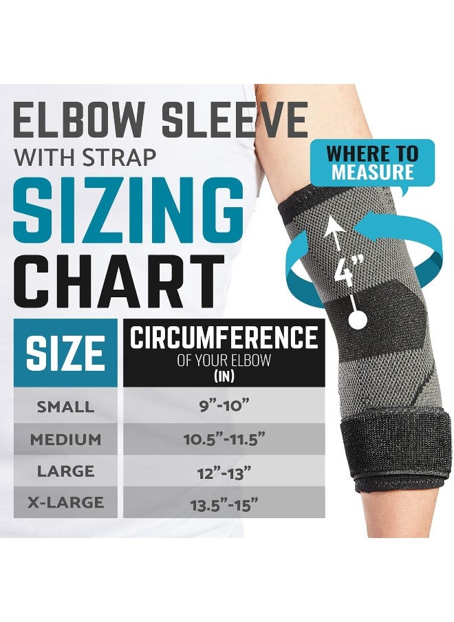 Bodyprox Elbow Brace with Strap for Tendonitis 2 Pack, Tennis Elbow Compression Sleeves, Golf Elbow Treatment - pzsku/ZB93DBA8015F653E5EC89Z/45/_/1740377560/4d3c907f-6371-4f24-a502-d410fef1f8b8