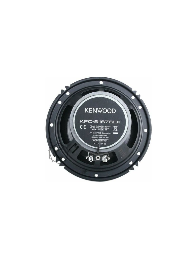 Kenwood Speaker Flush Mount Speaker Peak Power 330W 60W RMS 16cm 2way KFC-S1676EX - Image 4