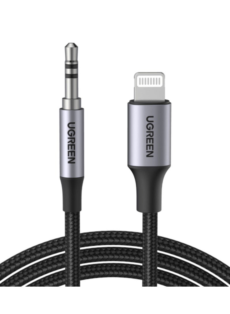 يوجرين إيكو كابل Ugreen US315 (70509) Lightning إلى Aux مقاس 3.5 مم - 1 متر - Image 1