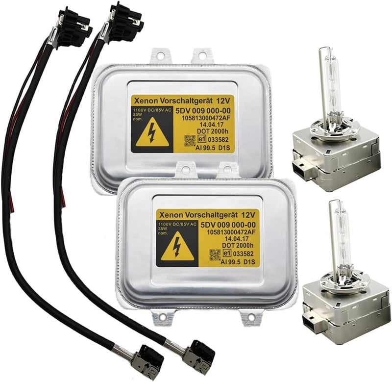 QASULER Xenon Headlight Ballast Set with D1S Bulbs - Image 1