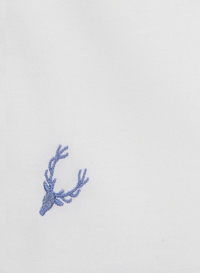 Allen Solly مناديل ألين سولي للرجال - عبوة من 3 (أبيض أزرق ملكي) - Image 4