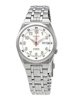 Seiko 5 Automatic White Dial Stainless Steel Watch SNK579J1 