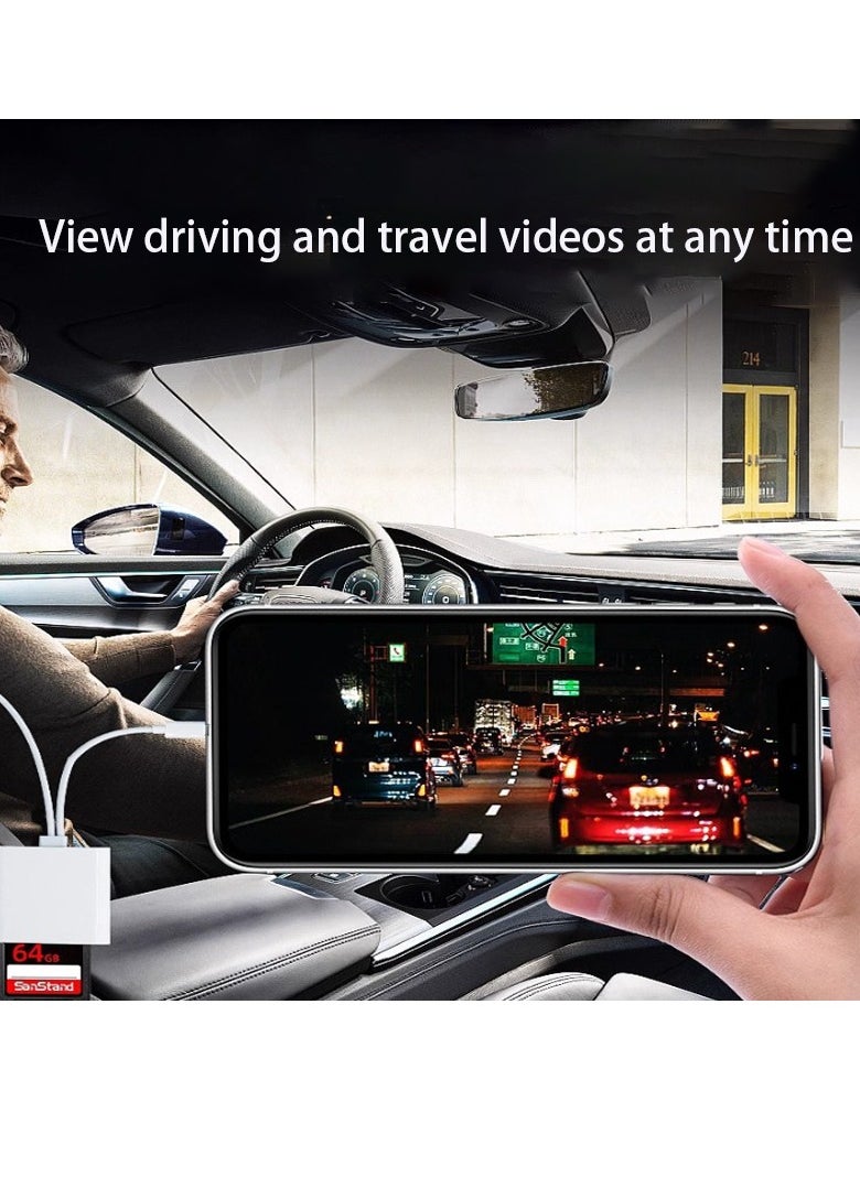 SD Card Reader for iPhone iPad, Lightning and USB C Dual Port SD Card Adapter, Memory Card Reader for Camera Adapter, Supports SD, Micro SD, U-disk, No App Driver Required