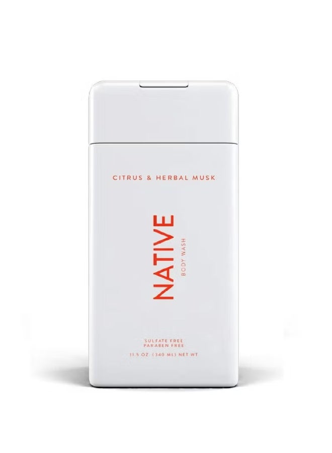 Native Body Wash - Citrus & Herbal Musk - 11.5 oz (340ml)