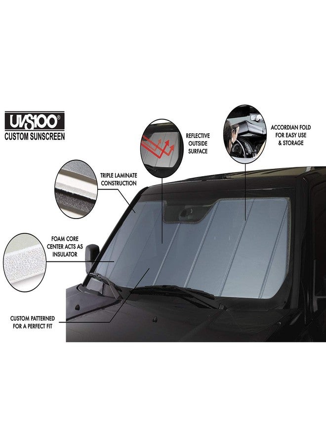 Covercraft UVS100 Custom Sunscreen | UV11601BL | Compatible with Select Hyundai Santa Fe Models, Blue Metallic - Image 3