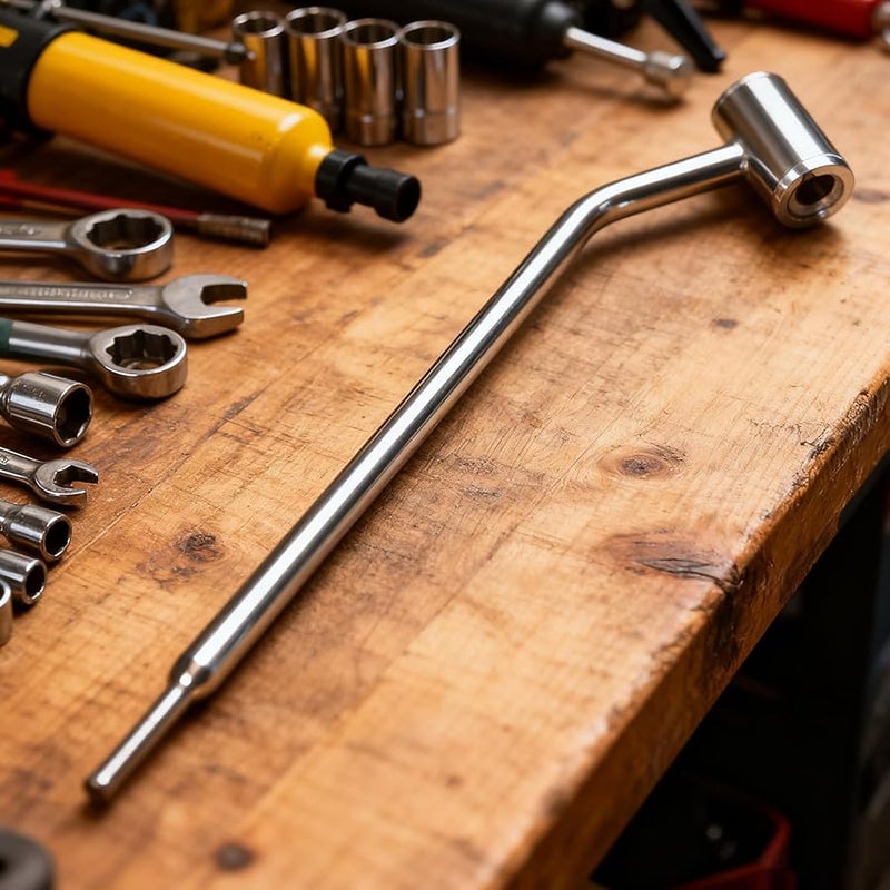 Zinc Alloy Double Head Tire Inflator Rod Portable Repair Tool for Truck Motorcycle - Image 4