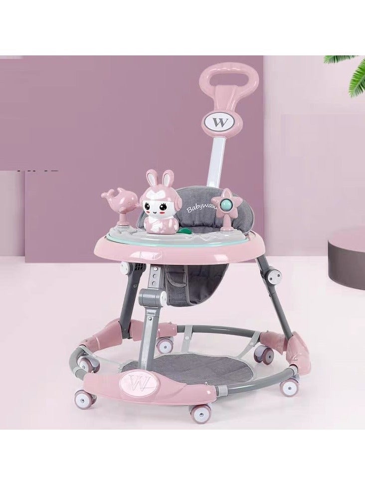 BAIG Baby Walker Children's Walker Anti-rollover 7-speed Adjustment Sidewalk Activities for Baby Boys and Girls Baby Learning To Walk - Image 3