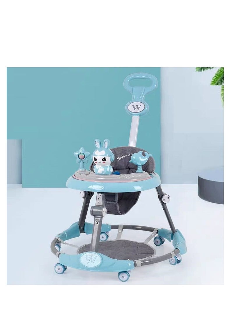 BAIG Baby Walker Children's Walker Anti-rollover 7-speed Adjustment Sidewalk Activities for Baby Boys and Girls Baby Learning To Walk - Image 4