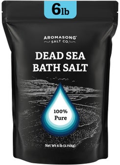 Aromasong Aromasong Dead Sea Salt Bath Soak 6 Lb Bulk Pack  100 Natural Dead Sea Salts for Soaking and Detoxification 