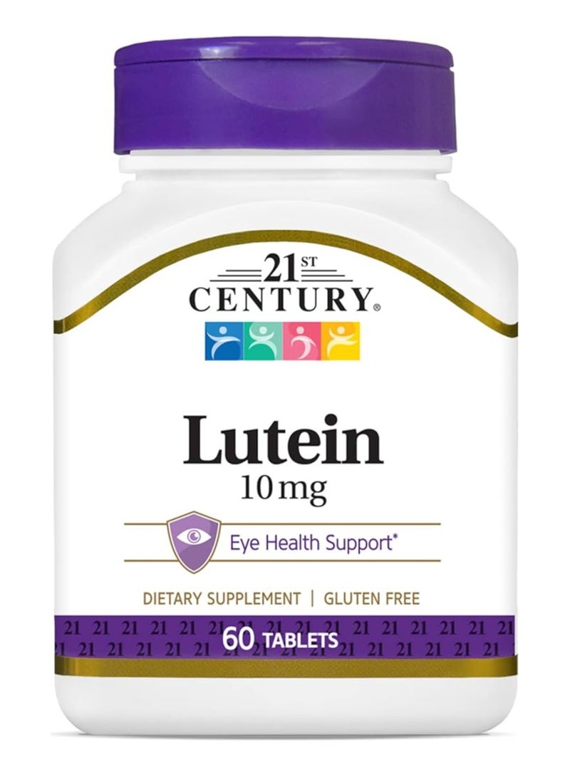 21st Century Lutein 10mg Eye Health Support Dietary Supplement - 60 Tablets - Image 1