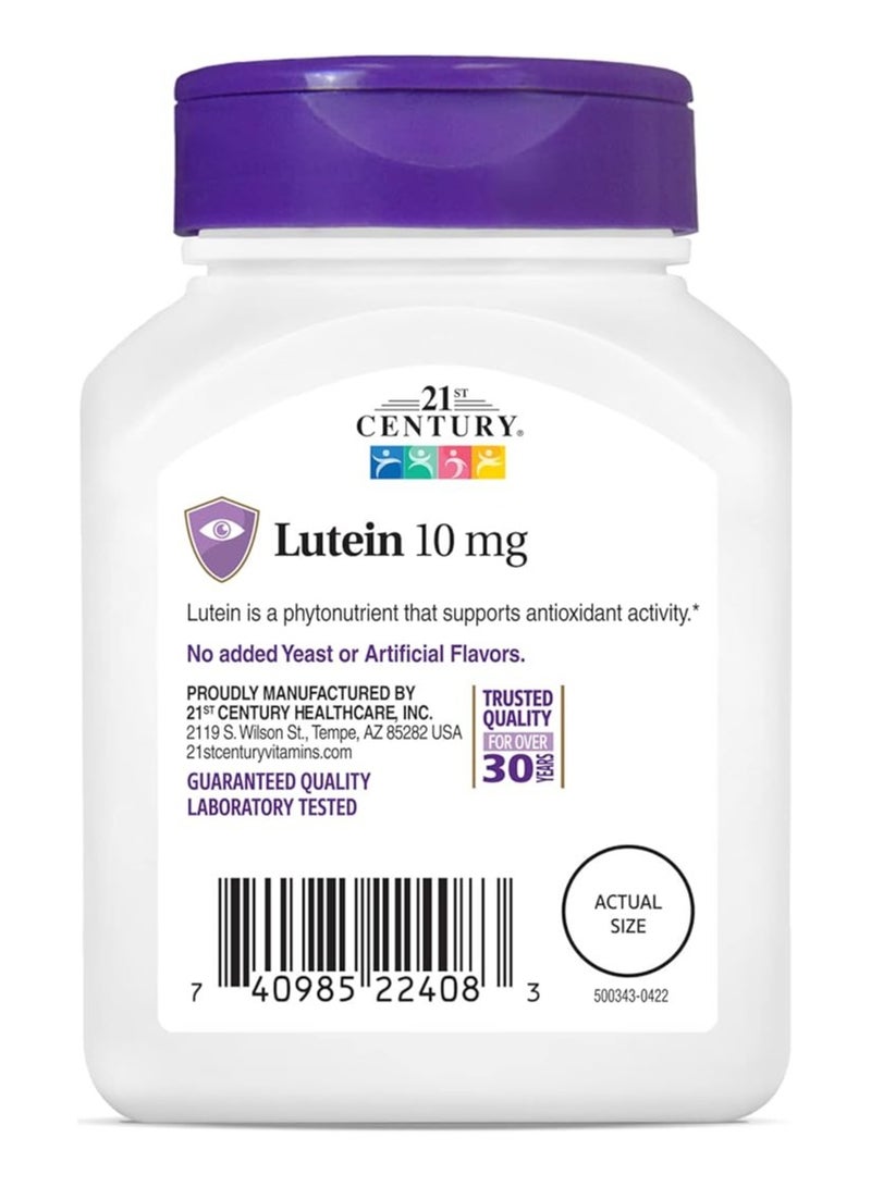 21st Century Lutein 10mg Eye Health Support Dietary Supplement - 60 Tablets - Image 3