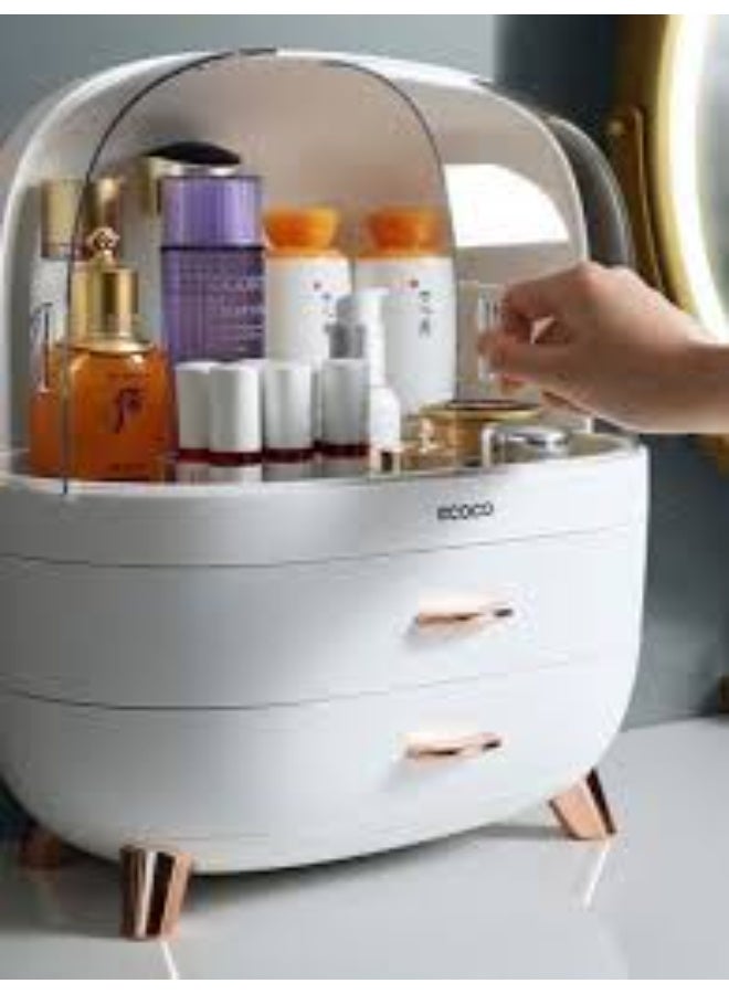 إيكوكو منظم مكياج واكسسوارات باب اكريليك 2 درج - Image 1