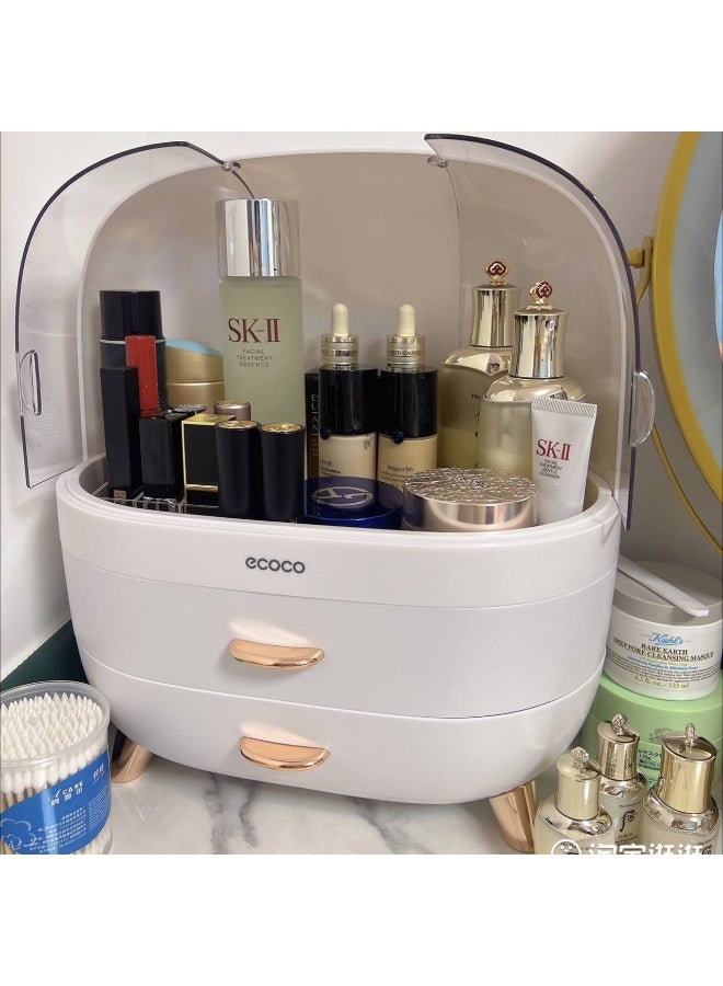 إيكوكو منظم مكياج واكسسوارات باب اكريليك 2 درج - Image 2