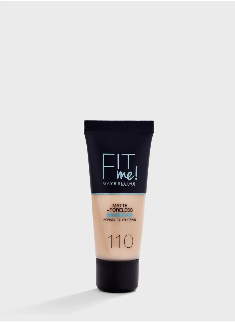 MAYBELLINE NEW YORK Fit Me Matte & Poreless Foundation -110 Porcelain