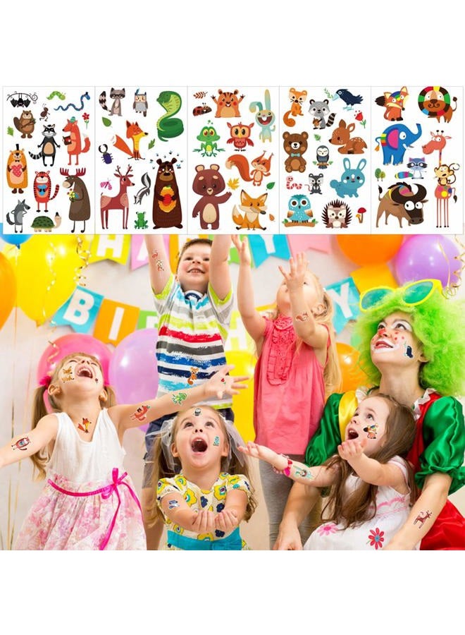 Konsait 24 Sheets Animal Temporary Tattoos for Kids(230+pcs), Zoo Jungle Sea Animal Fake Tattoos Waterproof Tattoo Sticker Decor for Children Boys Girls Animal Birthday Party Favor Gift Bags Filler - Image 3