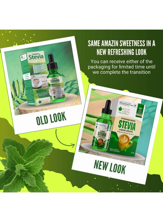BLISS OF EARTH Stevia Liquid Drops Sugarfree Stevia Sweetener 30ml - Image 2