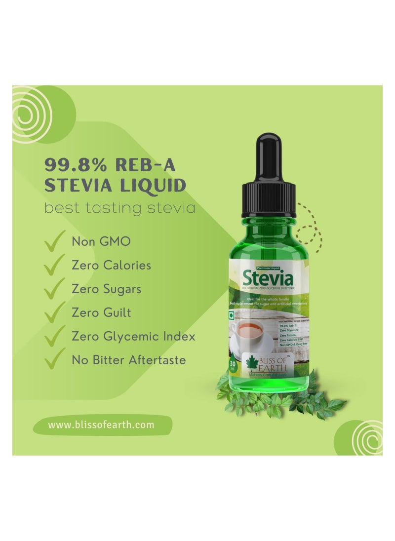 BLISS OF EARTH Bliss OF Earth liquid stevia in 30ml glassbottle  - Image 2