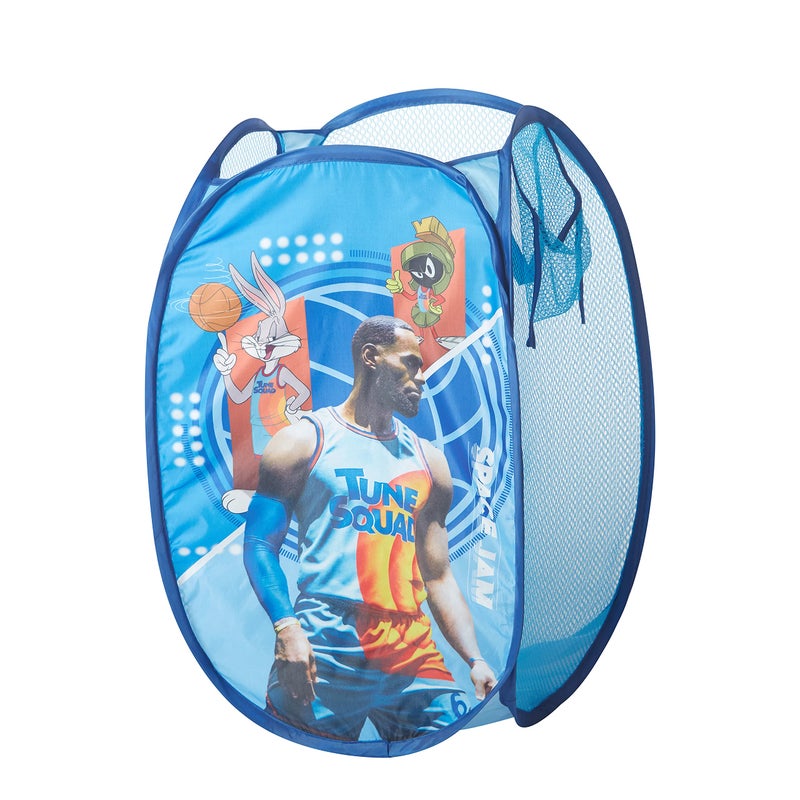 Idea Nuova SPACE JAM A New Legacy Pop Up Laundry Storage Hamper with Handles 21H x 13L x 13W - Image 2
