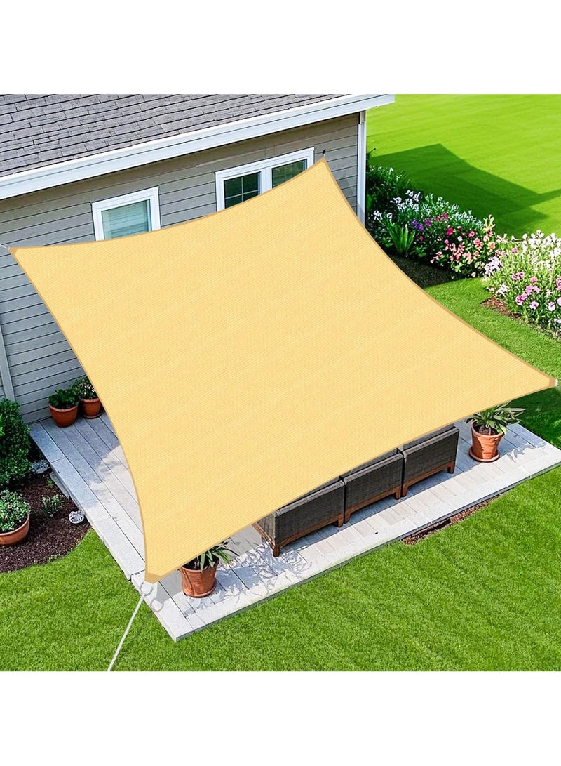 لينجوي مظلة شمسية مع طقم تثبيت من الفولاذ المقاوم للصدأ، لون بيج، 6×4 متر - Image 4