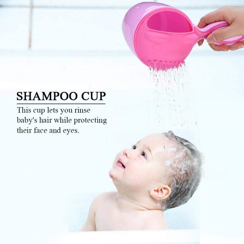 Hztyyier Baby Shampoo Rinse Cup Waterfall Rinser Bath Cup Kid Wash Hair Bathing Flusher Eye for Kids() - Image 5