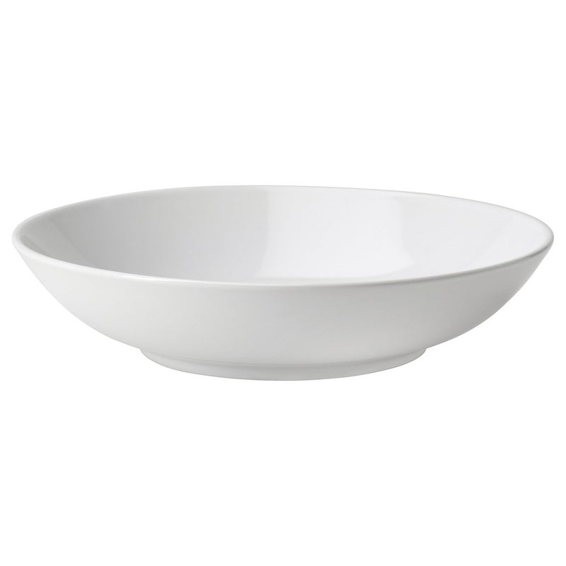 Baitique Deep Plate / Pasta Bowl, Stoneware, White, 23 cm - Image 1
