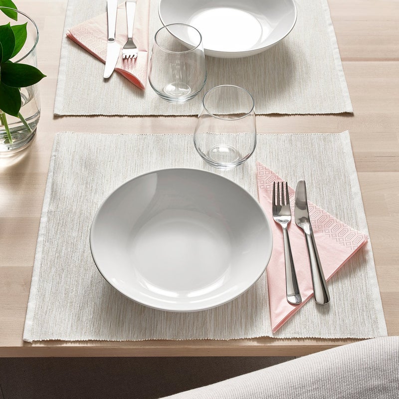 Baitique Deep Plate / Pasta Bowl, Stoneware, White, 23 cm - Image 3