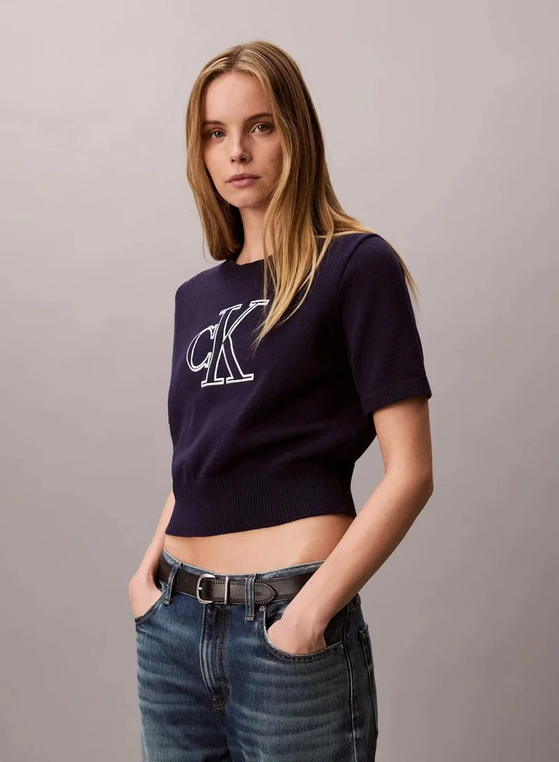Short Sleeve Monogram Jumper