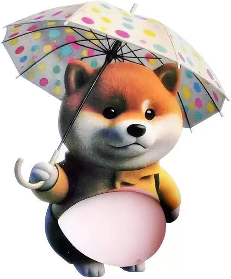 Shiba Inu Silicone Sticker Protector Decorative Cartoon Squeeze Toy Typee Color - Image 1