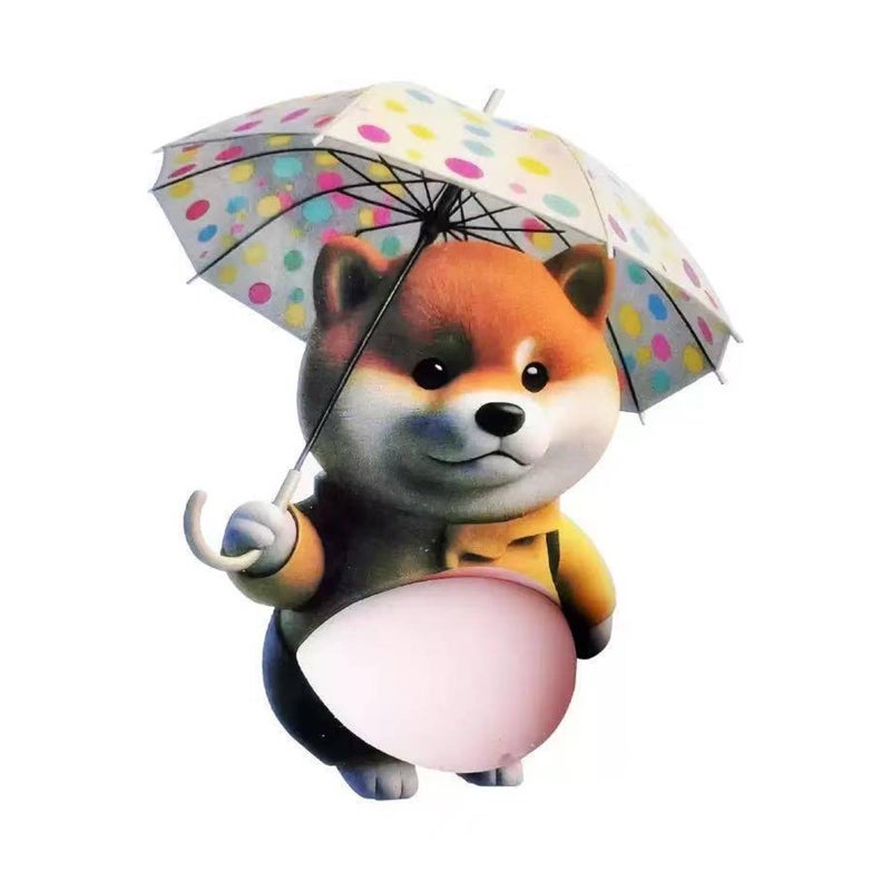 Shiba Inu Silicone Sticker Protector Decorative Cartoon Squeeze Toy Typee Color - Image 2