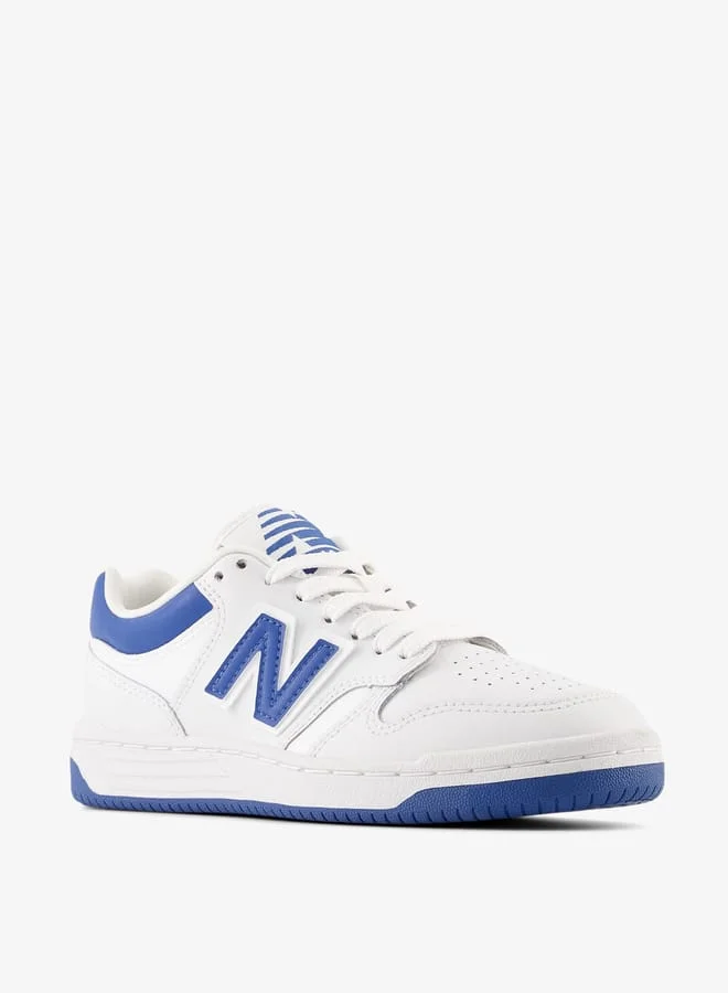 New Balance Boys' Logo Detail Sports Shoes with Lace-Up Closure