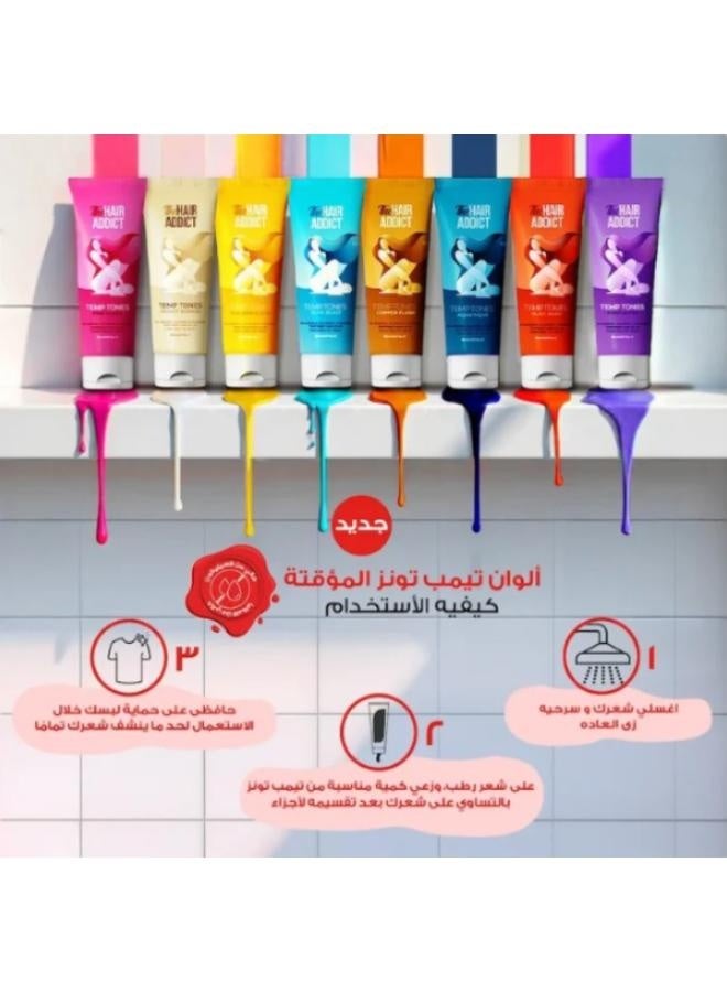 ذا هير أديكت تيمب تونز اصفر ذهبي ملون مؤقت للشعر 88 ملي - Image 3