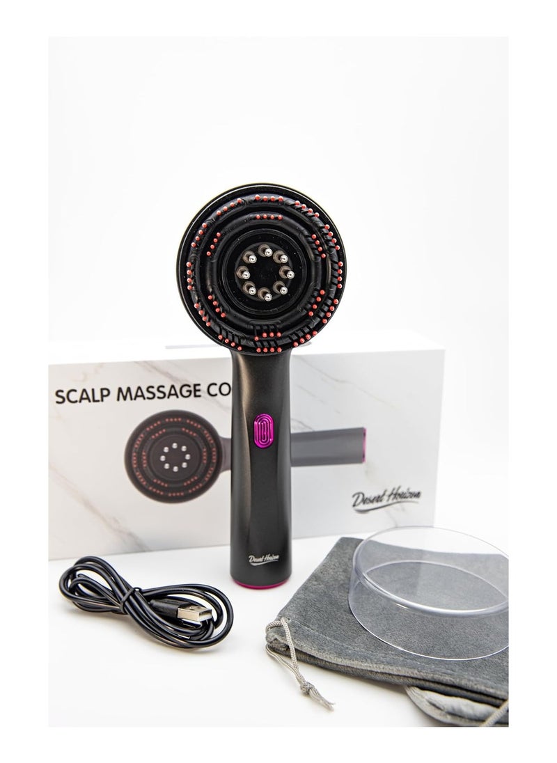 FARROBIZZ 2025 Deluxe Scalp Massage Brush with Oil Applicator – Wireless Electric Massager, Shiatsu Relax, IPX7 Waterproof, Compact Deep Massage Tool for Hair Care & Head Comfort (Grey)  - Image 2