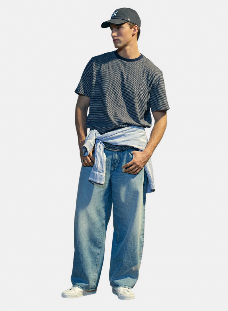 American Eagle AE Cropped Baggy Barrel Jean - Image 1