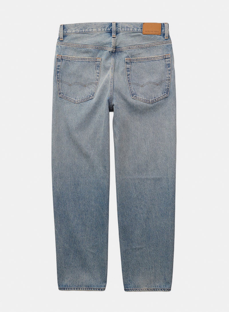 American Eagle AE Cropped Baggy Barrel Jean - Image 2