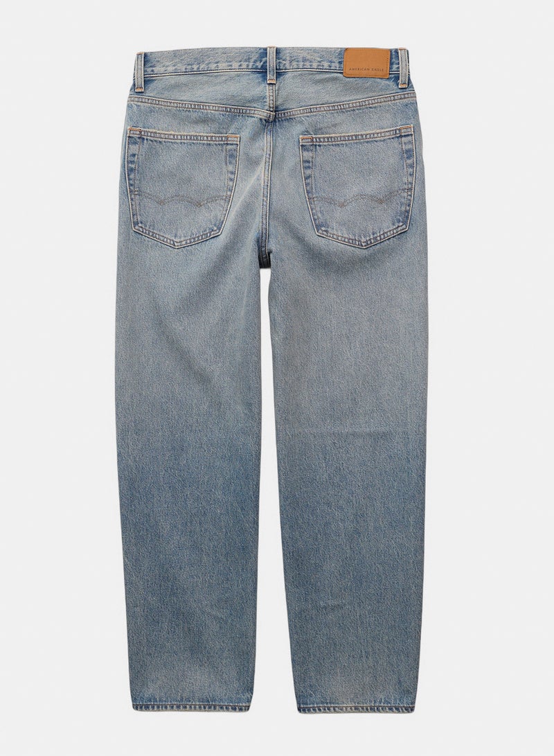 American Eagle AE Cropped Baggy Barrel Jean - Image 4
